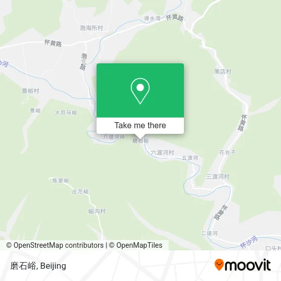 磨石峪 map