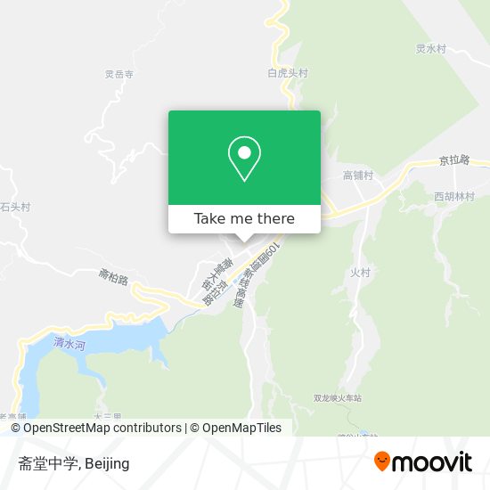 斋堂中学 map
