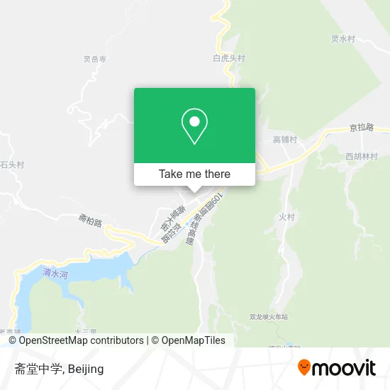 斋堂中学 map