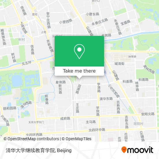 清华大学继续教育学院 map