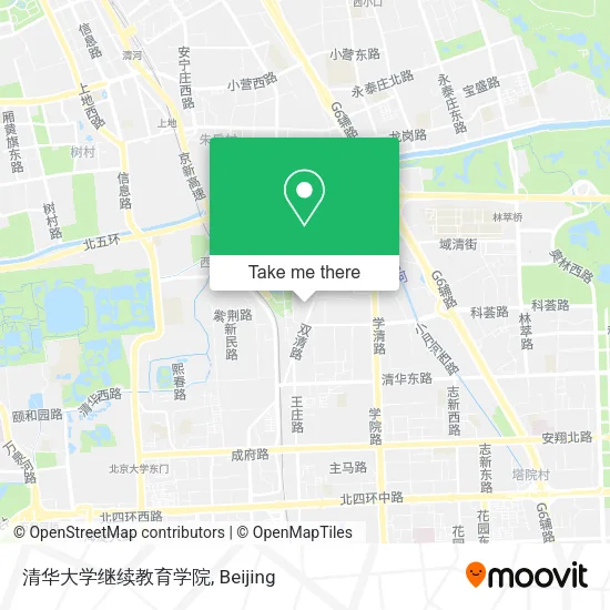 清华大学继续教育学院 map