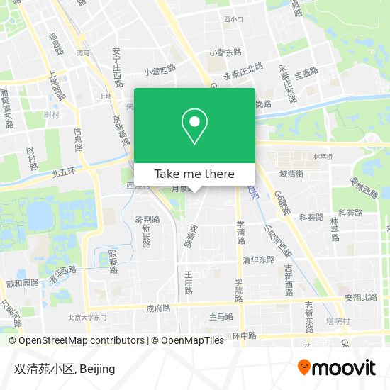 双清苑小区 map