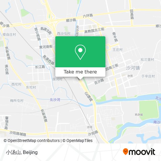 小汤山 map