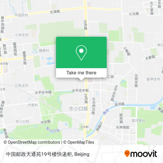 中国邮政天通苑19号楼快递柜 map
