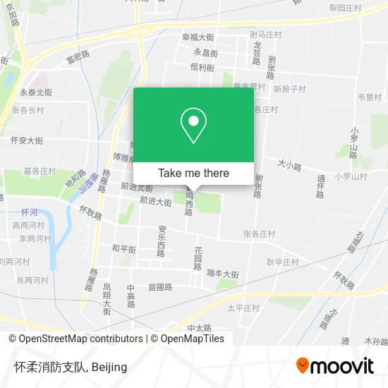 怀柔消防支队 map