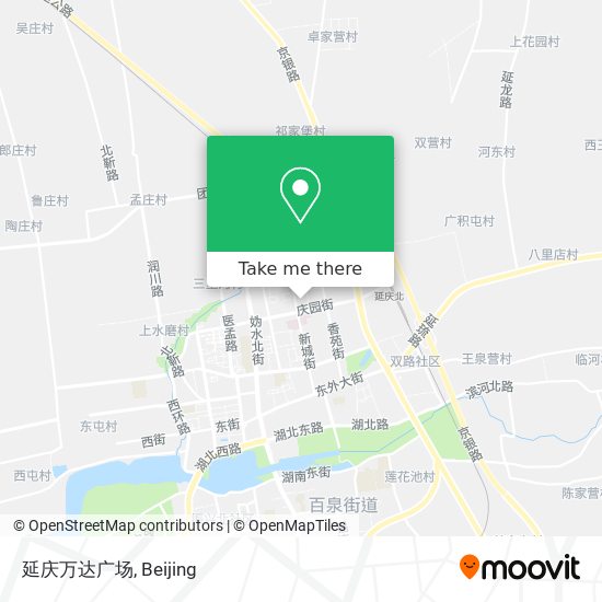延庆万达广场 map