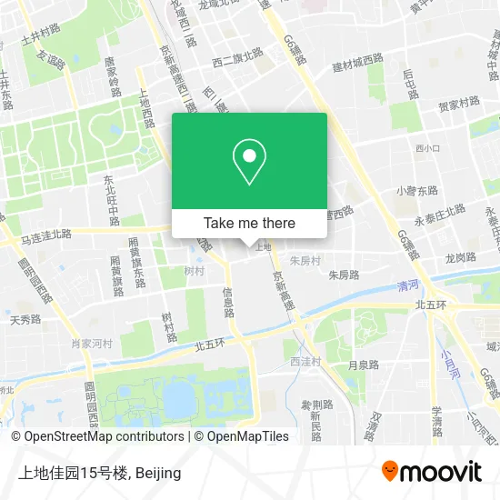 上地佳园15号楼 map