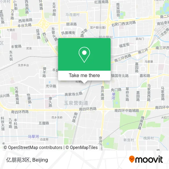亿朋苑3区 map