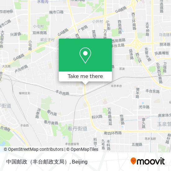 中国邮政（丰台邮政支局） map