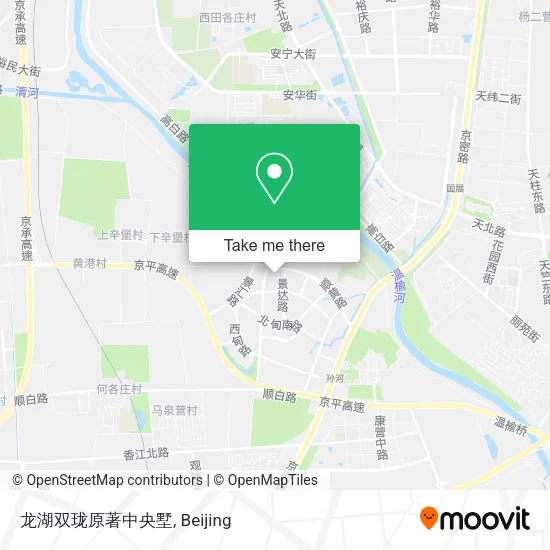 龙湖双珑原著中央墅 map