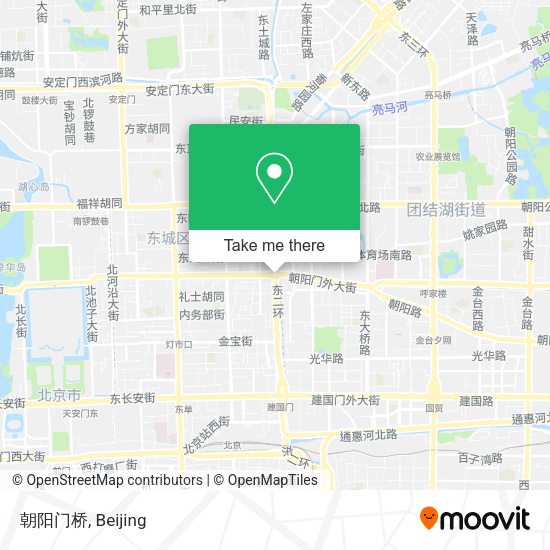 朝阳门桥 map