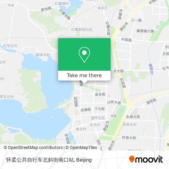 怀柔公共自行车北斜街南口站 map