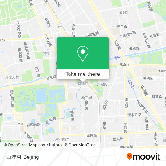 西洼村 map