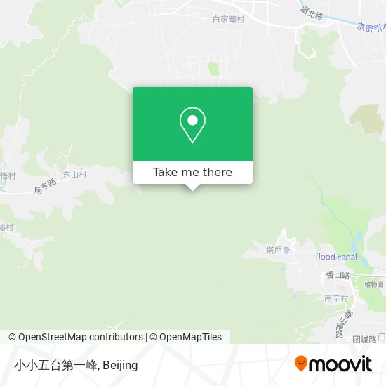 小小五台第一峰 map