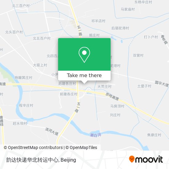 韵达快递华北转运中心 map