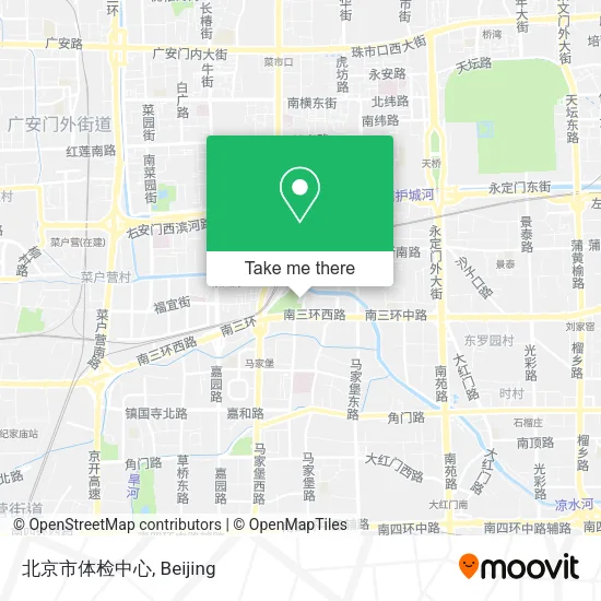 北京市体检中心 map