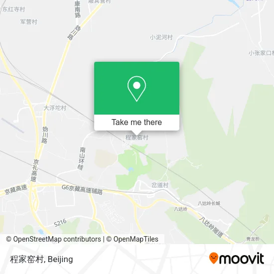 程家窑村 map