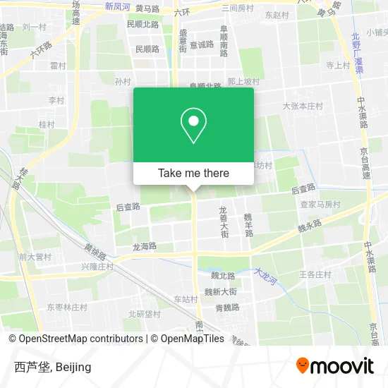 西芦垡 map