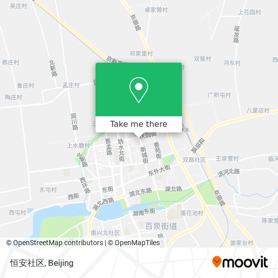 恒安社区 map