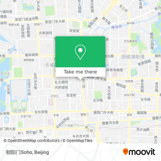 朝阳门Soho map
