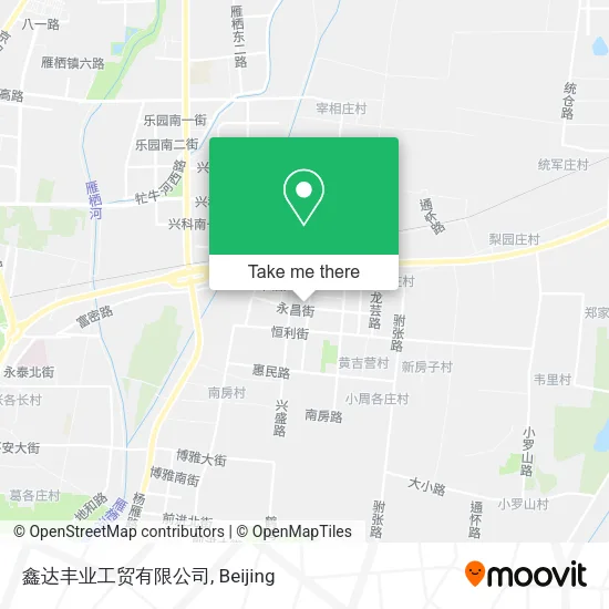 鑫达丰业工贸有限公司 map