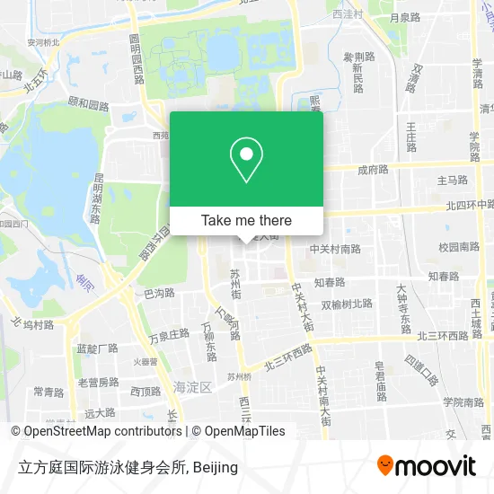 立方庭国际游泳健身会所 map