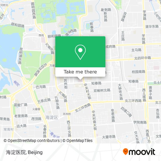 海淀医院 map