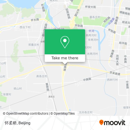 怀柔桥 map