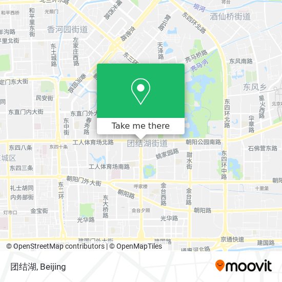 团结湖 map