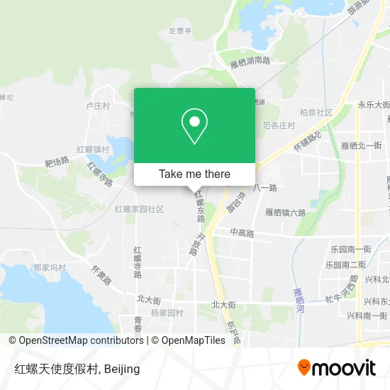 红螺天使度假村 map