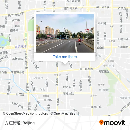 方庄街道 map