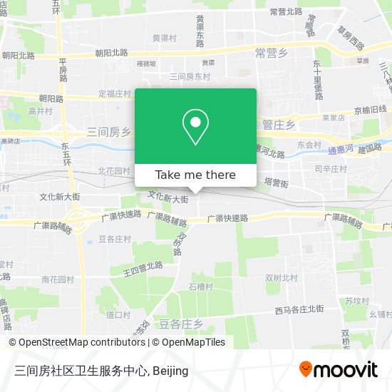 三间房社区卫生服务中心 map