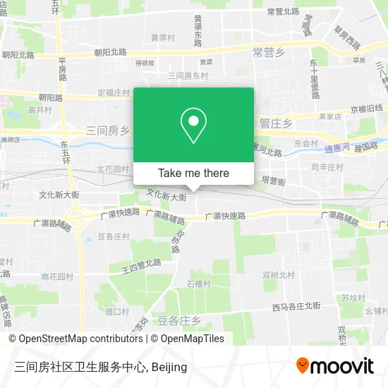 三间房社区卫生服务中心 map