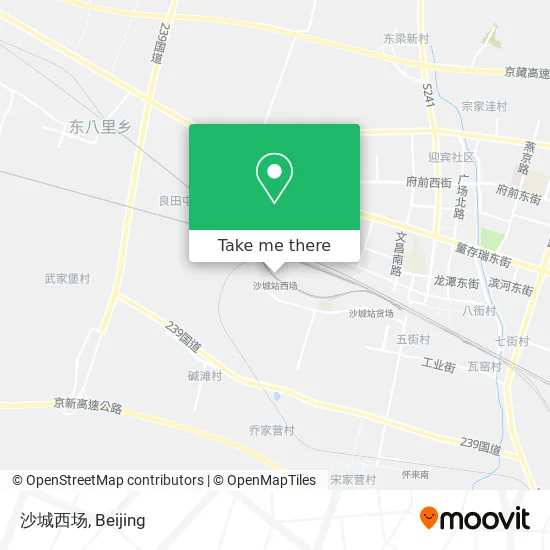 沙城西场 map