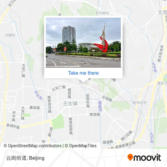 云岗街道 map