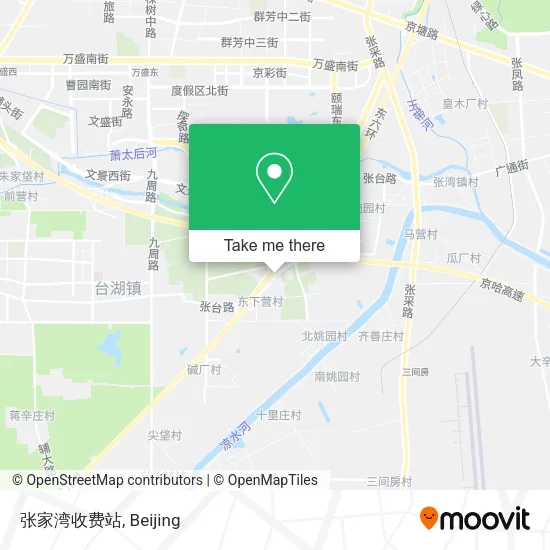 张家湾收费站 map