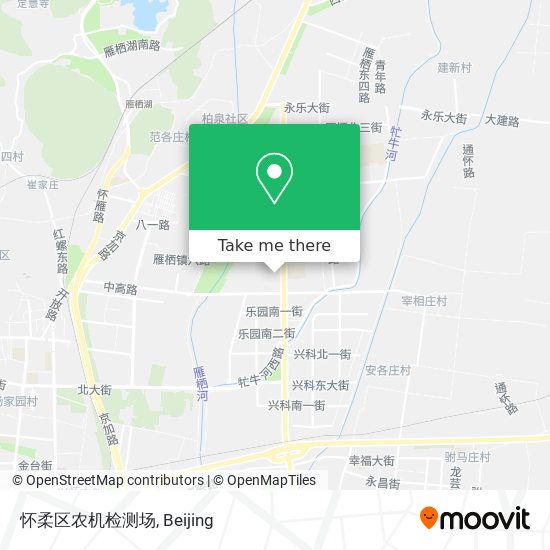 怀柔区农机检测场 map