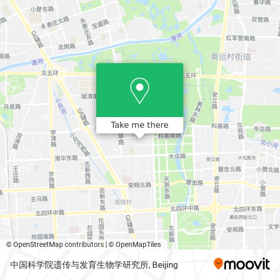 中国科学院遗传与发育生物学研究所 map