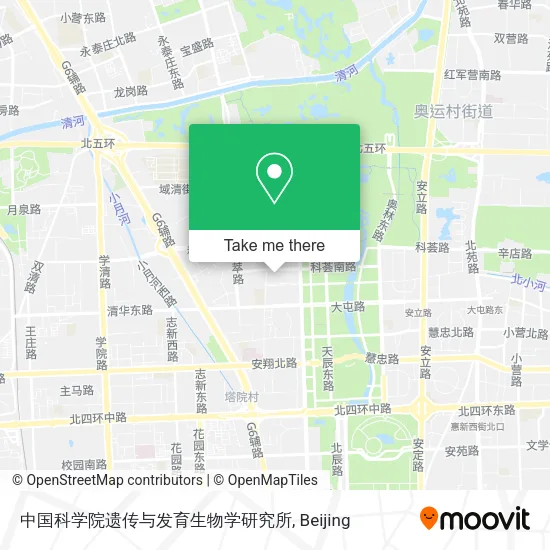 中国科学院遗传与发育生物学研究所 map