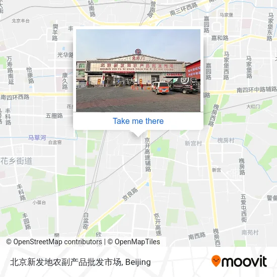 北京新发地农副产品批发市场 map