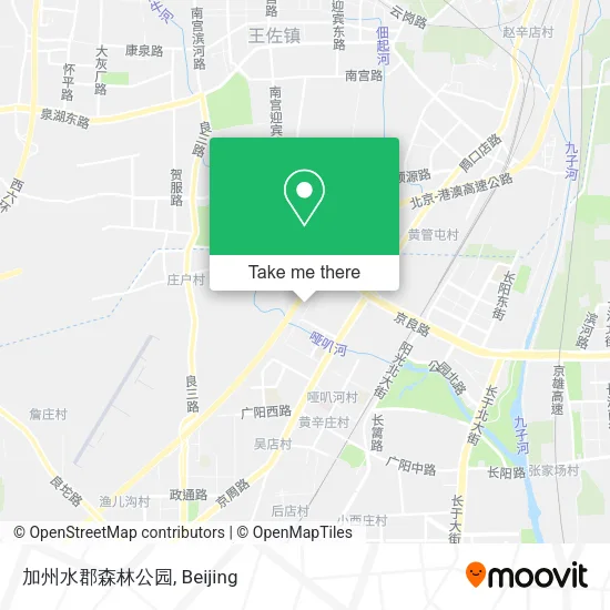 加州水郡森林公园 map