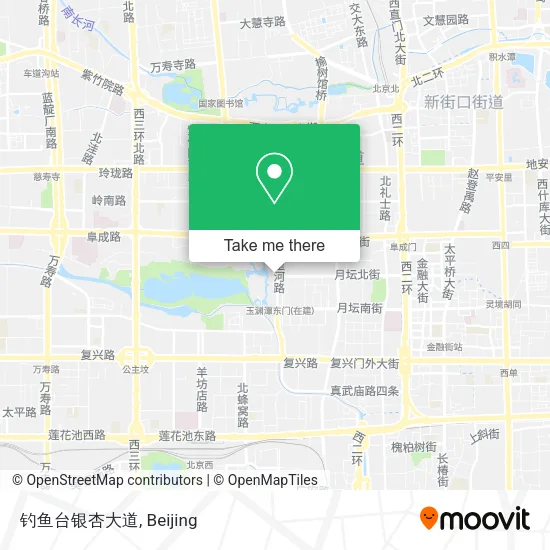 钓鱼台银杏大道 map