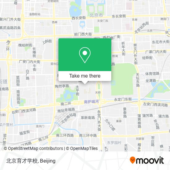 北京育才学校 map