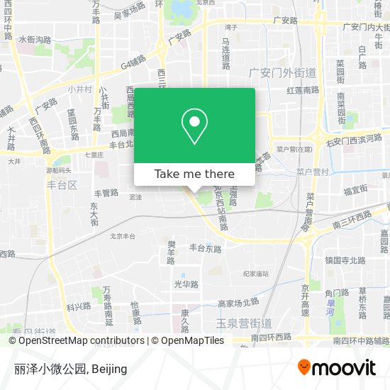 丽泽小微公园 map