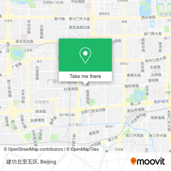 建功北里五区 map