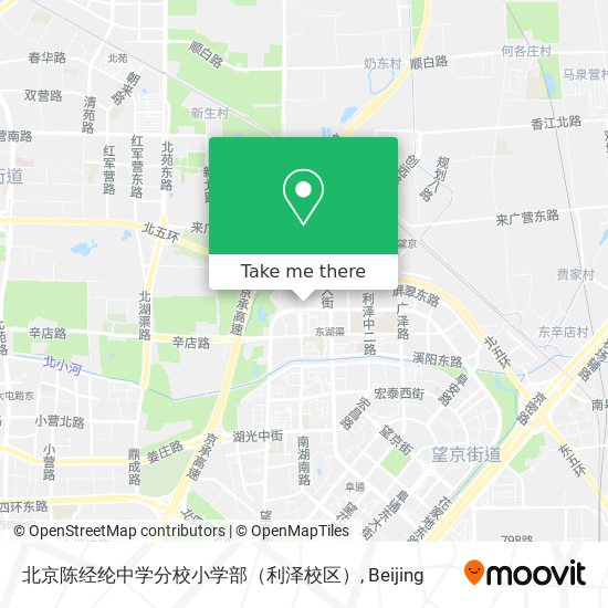 北京陈经纶中学分校小学部（利泽校区） map