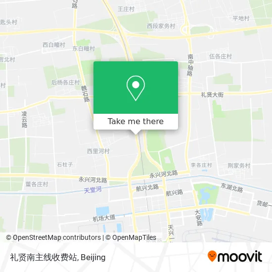 礼贤南主线收费站 map
