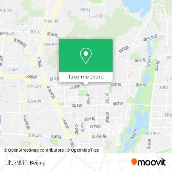 北京银行 map