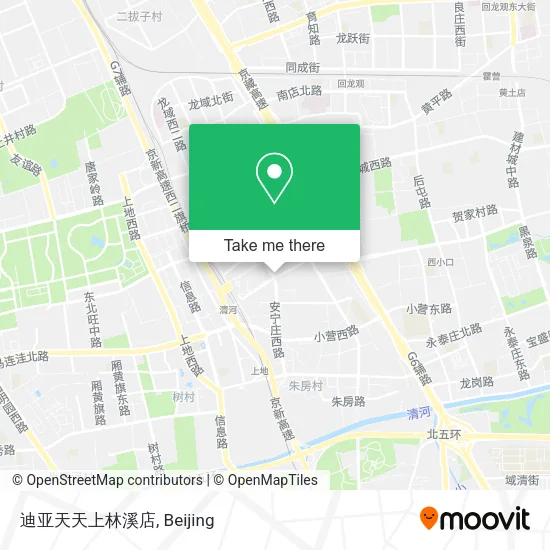 迪亚天天上林溪店 map