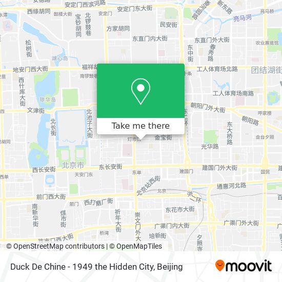 Duck De Chine - 1949 the Hidden City map